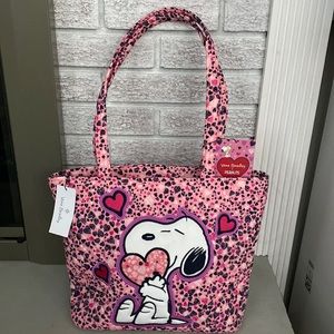 NWT Love You Snoopy Vera Bradley Peanuts Small Vera Tote Bag